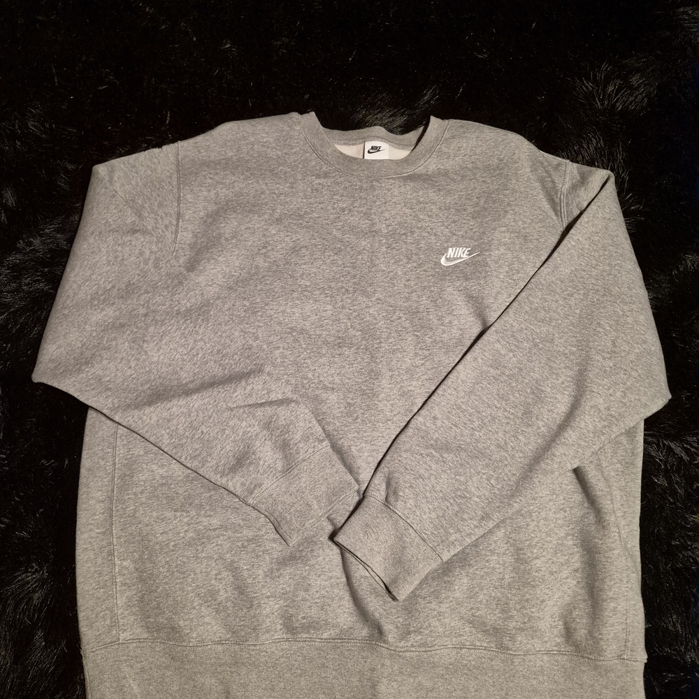 Nike Men's Classic Gray Crewneck Sweater